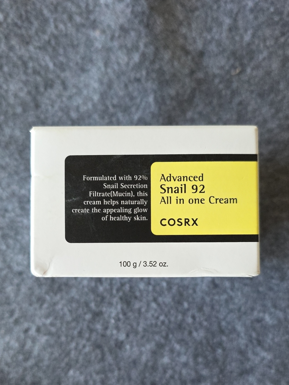 COSRX Advanced Snail 92 All-in-One Cream — White with Yellow Panel